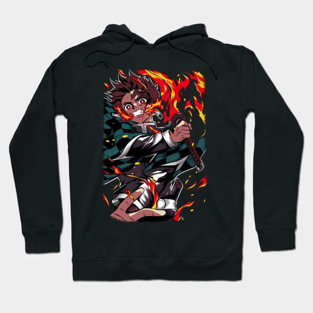 tanjiro Hoodie by pokermoment